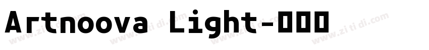 Artnoova Light字体转换
